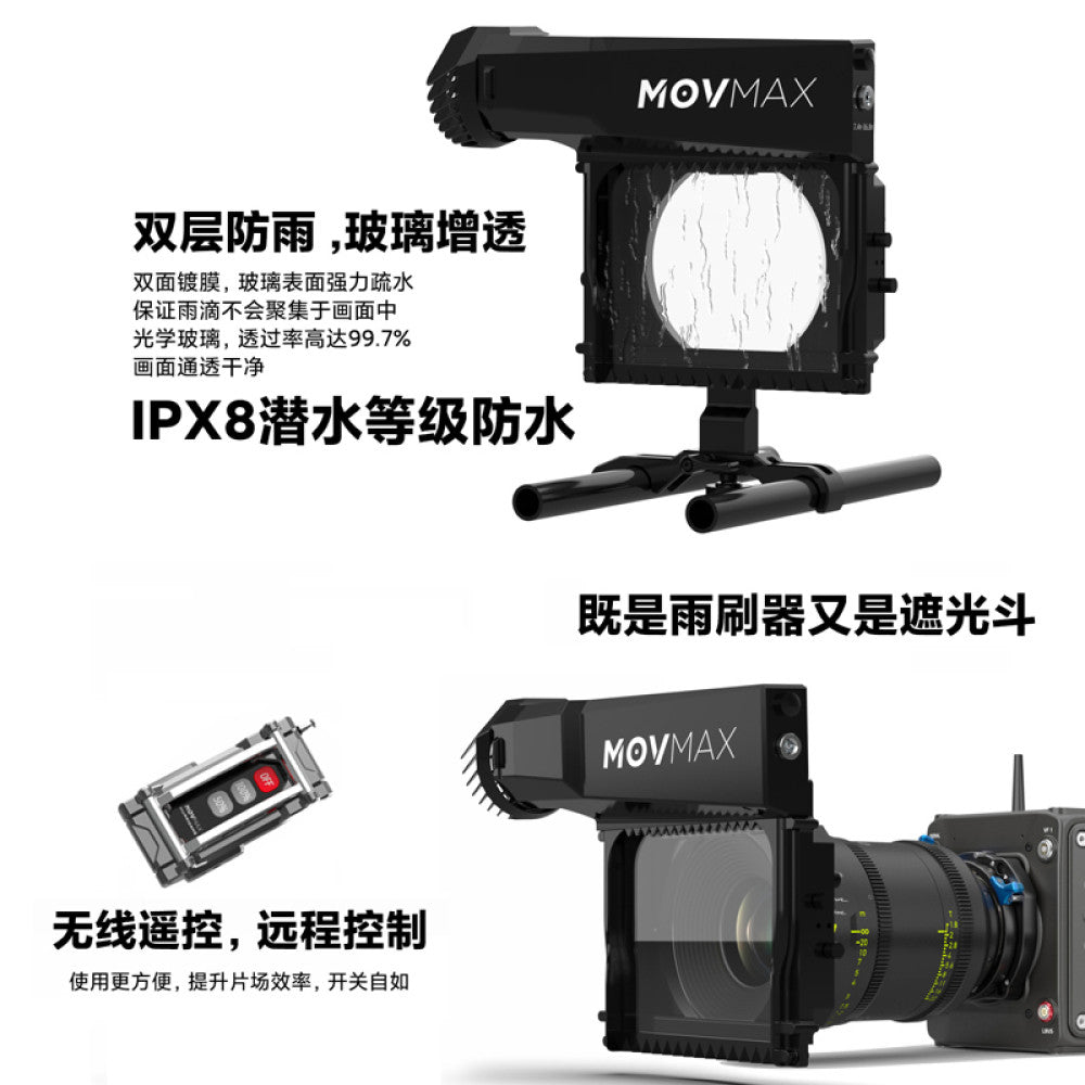 New product Weigu Movmax Hurricane Wiper Movie Lens Camera Monocular Camera Movie Rain Camera Light Blocking Bucket High Efficiency Anti Fog Diving Level Waterproof 2 0 Wiper image 3