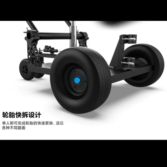The new Weigu MOVMAX rickshaw modular film and television crew is professional and suitable for shooting standard sand wheels low resistance highways and all terrain applications image 4